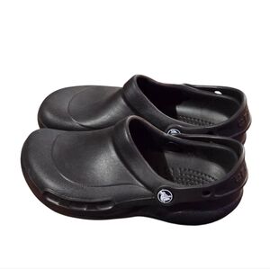 CROCS Unisex Classic Bistro Black Non-Marking Clogs Size 4M 6W